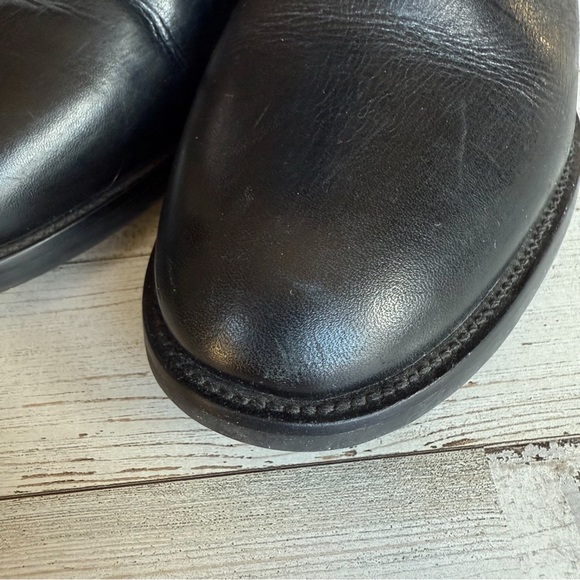 Tory Burch Blaire Tall Riding Boots Women’s Size 6 Black Leather Gold Hardware - Picture 10 of 16